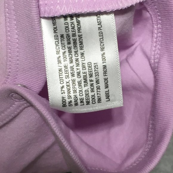 Cat and Jack Bodysuit 6-9 months Baby Infant Short Sleeve Purple Lace Sleeve New - Picture 6 of 8